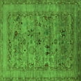 thumbnail image 1 of Ahgly Company Indoor Square Oriental Green Industrial Area Rugs, 4' Square, 1 of 4