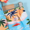 thumbnail image 5 of Baby Swimsuit Kids Boys Short Sleeve Beach Shirt and Swim Trunks Set Boys Bathing Suit Blue 3-4 Years, 5 of 7
