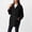 Black Tops for Women, variant on Olyvenn Stylish Knit Ribbed Sweater for Women Long-Sleeve Sweaters Button-Down Cardigan with Pockets Loose Fit Casual Semi-Formal Jacket Black 4