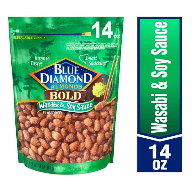 Blue Diamond Almonds, Wasabi & Soy Sauce 14 oz