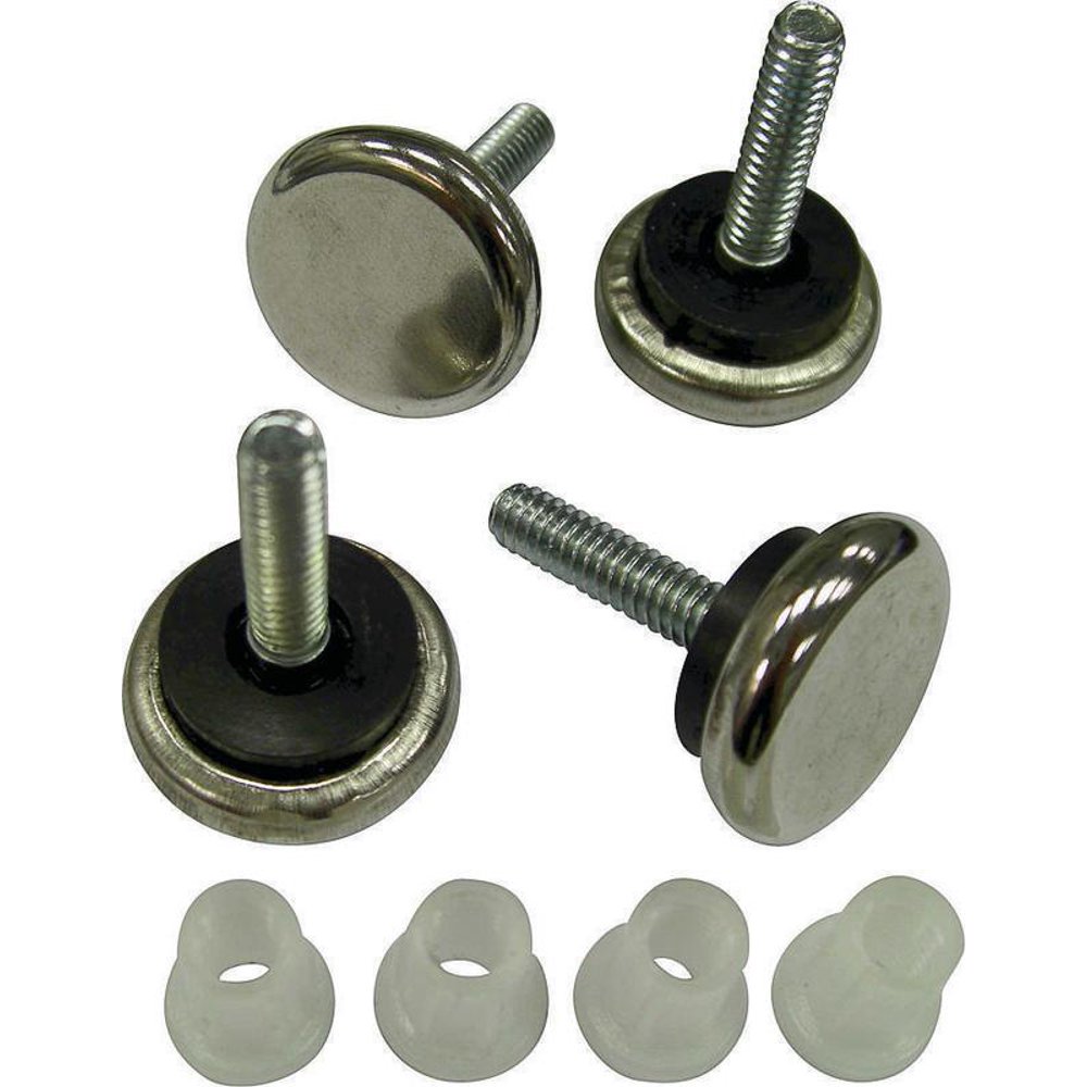 ProSource Threaded Stem Furniture Slide Glide, 11/16 In Dia, Plastic