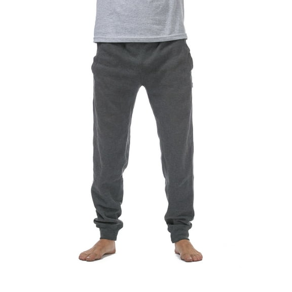 Pro Club Men's Mediumweight Jogger Fleece Long Pants - Charcoal - Small