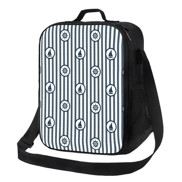Fotbe Nautical1 Lonchera Bolsa de Almuerzo para Hombres y Mujeres, Lonchera de Gran Capacidad, Bolsa de Almuerzo Reutilizable, Bolsa Térmica Aislante