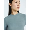 thumbnail image 3 of Scoop Women's Saddle Sweater Dress with Long Sleeves, Sizes XS-XXL, 3 of 4