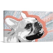 ARTCANVAS Bulldog Dog Breed Canvas Art Print - Size: 26" x 18" (0.75" Deep)