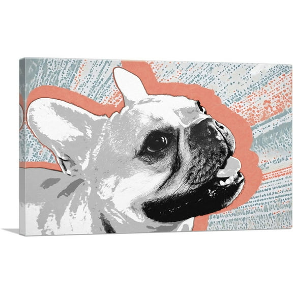 ARTCANVAS Bulldog Dog Breed Canvas Art Print - Size: 26" x 18" (0.75" Deep)