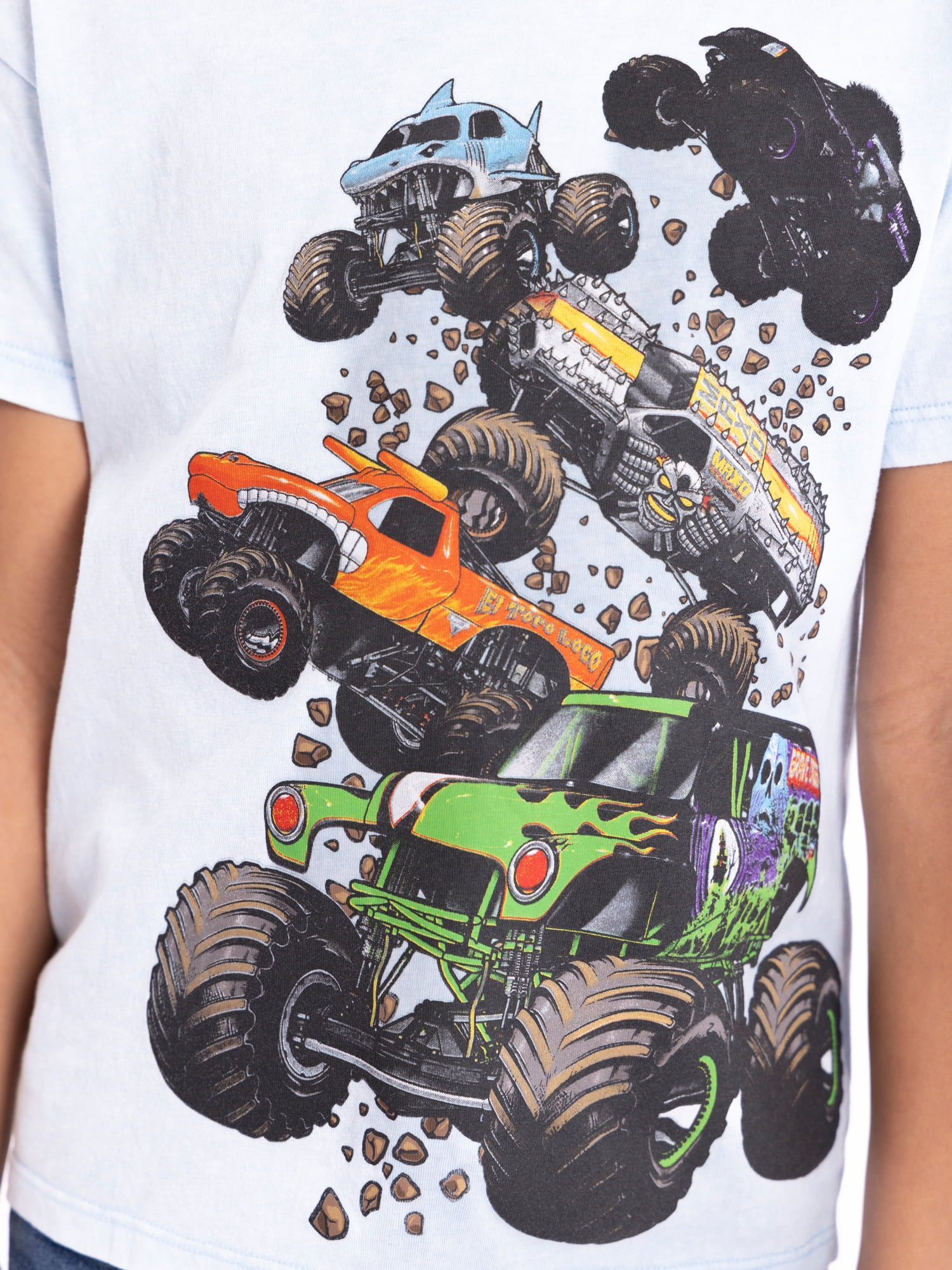 Monster Jam Toddler Graphic Crewneck Tee with Short Sleeves, Sizes 12M-5T