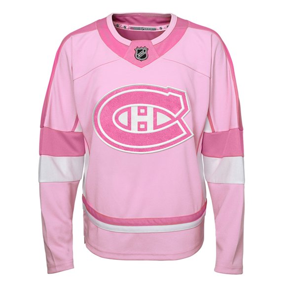 Outerstuff Maillot de Mode Rose pour Filles d'Âge Préscolaire Montreal Canadiens