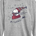 thumbnail image 3 of Peanuts - Snoopy Sledding - Toddler & Youth Long Sleeve Graphic T-Shirt, 3 of 6