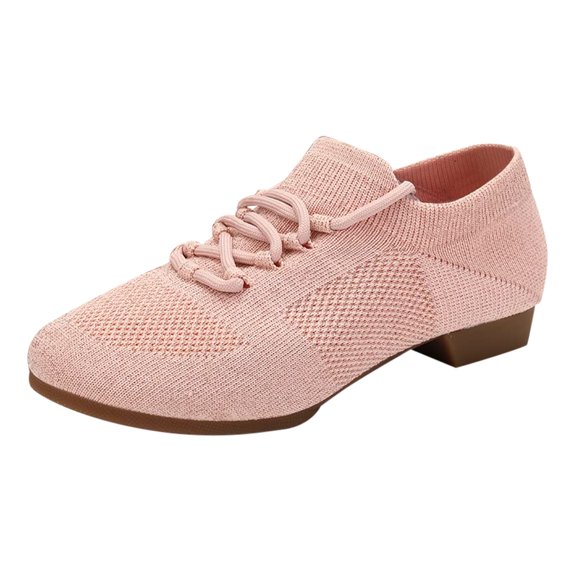 NOKIO Women’s Mesh Dance Shoes Soft Bottom Cheerleading Training Shoes FLo𝗐er Design Breathable Body Fitness Spring Summer