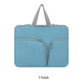 thumbnail image 1 of Laptop Sleeve Waterproof Computer Case Portable Bag Pocket Carrier Pouch Protector Reusable Compartments Business Storage Blue 11inch, 1 of 9