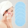 thumbnail image 3 of Unique Bargains 5 Pcs Compressed Facial Sponge Lightweight Round Reusable Cleansing Puff Blue, 3 of 5