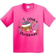 thumbnail image 3 of Inktastic I Love Christmas Cute Teddy Bear Youth T-Shirt, 3 of 5