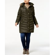 Michael Kors Faux-Fur-Trim Down Coat