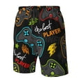 thumbnail image 5 of Kll Play Game3 Men'S Casual Summer Beach Shorts Hawaiian Shorts With Pockets-Small, 5 of 9