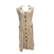 thumbnail image 2 of Elegante vestido informal de retazos con doble bolsillo para mujer, vestido de viaje diario de Color sólido, vestido cárdigan de un solo pecho con solapa, 2 of 5
