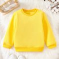 thumbnail image 2 of Gerichy Kids Cotton Sweatshirt Solid Color Basic Thin Long Sleeve Crewneck Pullover for Toddler Boys Girls 2T-10T, 2 of 7