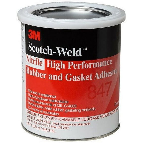 3m Gasket Adhesive,32 fl oz,Dark Brown 847