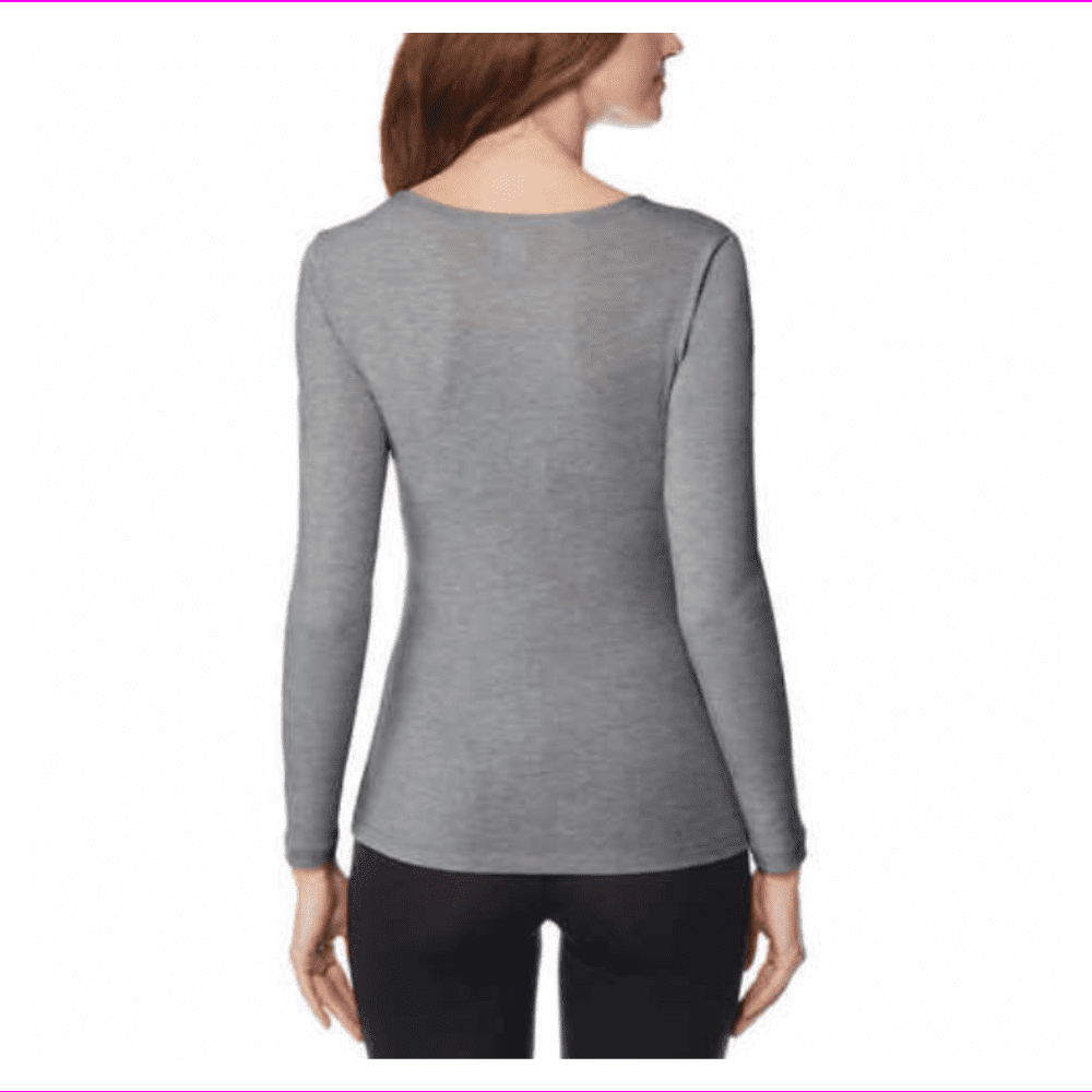 32 Degrees - Womens 32 Degrees Heat Thermal Base Scoop Neck Shirt Long ...