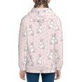 thumbnail image 6 of Naloa Rabbit Teenage Zipper Hoodie, Long Sleeve Zip Up Hoodies Casual Jackets Tops for 7-12 Years-Medium, 6 of 6