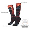 thumbnail image 6 of Fotbe Red Moon Shark Sailboat print Women's Men's Novelty Crew Socks Cotton Socks Knee High Socks for Walking,Running,Nurses,Pregnancy, 6 of 8