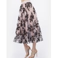 thumbnail image 3 of Falda midi flores negras AMAD Casual para mujer Talla M, 3 of 5