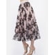 thumbnail image 3 of Falda midi flores negras AMAD Casual para mujer Talla L, 3 of 5