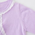 thumbnail image 5 of GYRATEDREAM Little Girls Cardigan Shrug Sweater Long Sleeve Dress Cover Up Button Open Front Lace Shrug Cotton Sweaters 3-10T, 5 of 9