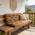 thumbnail image 2 of Bench Cushions for Outdoor Furniture Porch Patio Swing Chair Replacement Thick Cushion with Backrest 2 or 3 Person Waterproof 40x40 Inch, 2 of 5