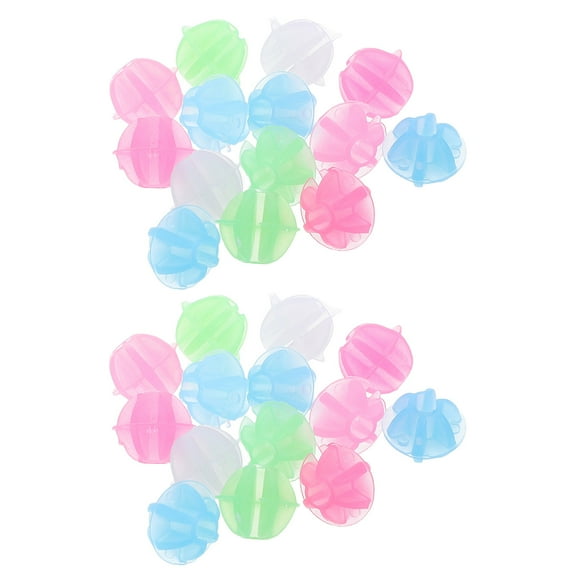 KALLORY 36 Pcs Adult Bicycle Decoration Assorted Colors Plastic Bike Wheel Spoke Beads Cool Design