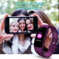 thumbnail image 3 of Betheaces Waterproof Fitness Tracker with Heart Rate Monitor for 3 and up Years Ols Kids, Adults, Activity Monitor Smart Wristband for IOS Android Smartphone (Purple), 3 of 7