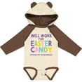 thumbnail image 3 of Inktastic Will Work for Easter Candy Please Pay in Advance Boys or Girls Long Sleeve Baby Bodysuit, 3 of 5