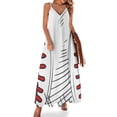 thumbnail image 1 of Vestido de béisbol sin mangas, vestidos de mujer, vestido elegante, 1 of 7