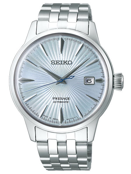 seiko men's automatic presage stainless steel bracelet watch 40.5 mm