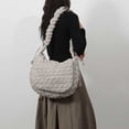 thumbnail image 4 of Bolso Bandolera Acolchado Hinchado para Mujer Con Correa Ajustable Y, 4 of 9