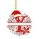 thumbnail image 1 of Adorno navideño de letras acrílicas para árbol | Colgante de monogramas 2D con gorro de Papá Noel | Decoración colgante de 26 letras para manualidades | Decoración navideña para el hogar, 1 of 5
