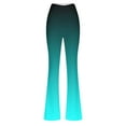 thumbnail image 4 of SCSAlgin Women Tight Fitting Hip Hugging Shaping Gradient Color Flared Pants Yoga Pants, 4 of 4