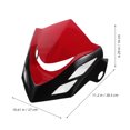 thumbnail image 2 of unbranded Pantalla Para Motocicleta Roja Compatible Con Honda Msx125 Protector Del Faro Aerodinámico, 2 of 8