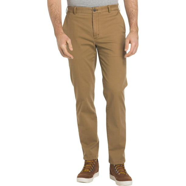 IZOD - Izod Mens Straight Fit Stretch Khaki Pants - Walmart.com ...