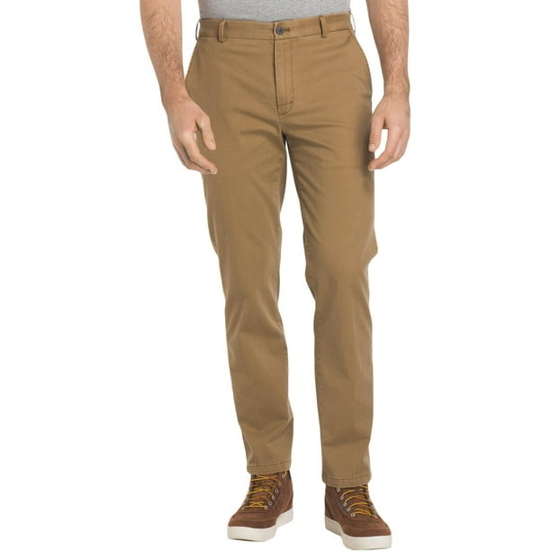 IZOD - Izod Mens Straight Fit Stretch Khaki Pants - Walmart.com - Walmart.com