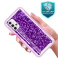 thumbnail image 3 of Samsung Galaxy A72 5G Case, Rosebono Graphic Design Shockproof Impact Resistant Protective Full-Body Rugged Clear Hybrid Bumper Case for Samsung Galaxy A72 5G (Purple Shell), 3 of 4