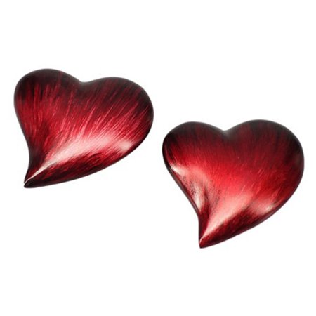 LG Corazon Large Filler, Aluminum Heart, Love, Light Paper Weight, Set of 2