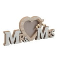 thumbnail image 3 of Marco de Fotos Mr Mrs Wood Heart ANGGREK Duradero 25 x 10,5 cm, 3 of 7
