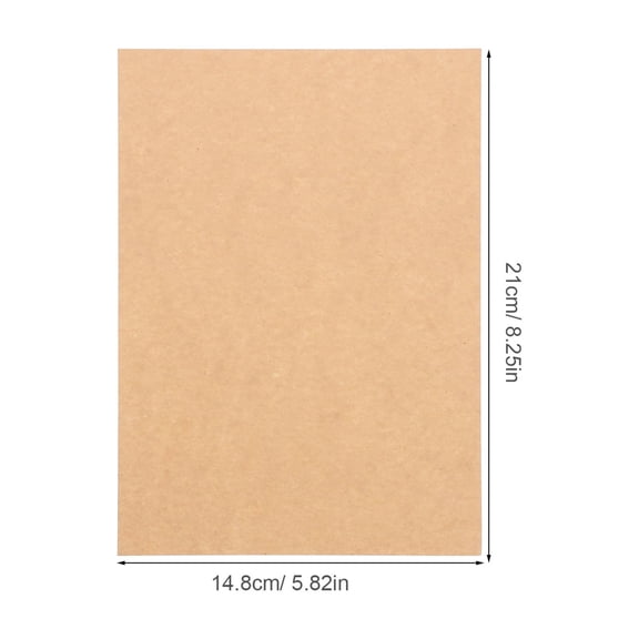 ELAYARD Brown Lined Writing Paper 50 Sheets - Stationery Paper for Notes, Letters, and Everyday Writing