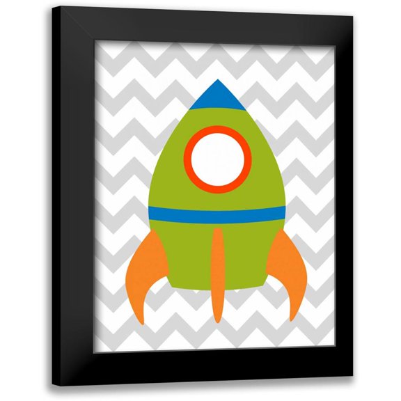 Robinson, Tamara 15x18 Black Modern Framed Museum Art Print Titled - Chevron Rocket III