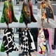 thumbnail image 2 of Abrigo de solapa de manga larga para mujer de otoño con tejido de lana estampado, cortavientos de gran tamaño, 2 of 6
