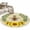 Lemon Yellow, variant on Area Rug for Living Room, Sunflowers Bees Non-Slip Indoor Large Carpet for Bedroom/Dining Room, Spring Farmhouse Honey Flowers Leaves Washable Low-Profile Rectangle Floor Runner Rugs - 5 x 7 Ft