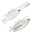 thumbnail image 4 of Summercome BBQ Fish Grill Basket for Outdoor Grill, Stainless Steel Vegetable Grilling Basket, Mini Portable Grill Basket with Detachable and Foldable Handle, 4 of 9