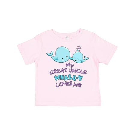 

Inktastic My Great Uncle Whale-y Loves Me Gift Toddler Boy or Toddler Girl T-Shirt