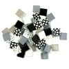 Mosaic Mercantile Patchwork Tiles - Black/Grey, 6 oz